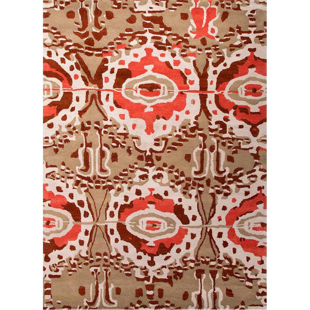 En Casa Jeet Sand/Poppy Area Rug