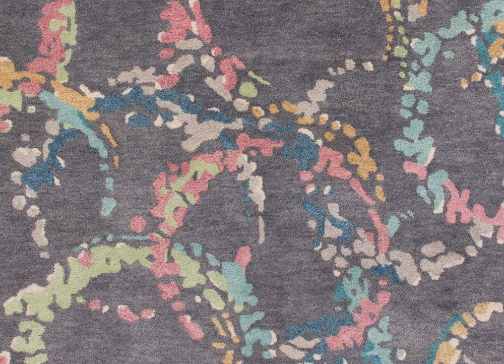 En Casa Troy Dark Gray/Multi Area Rug