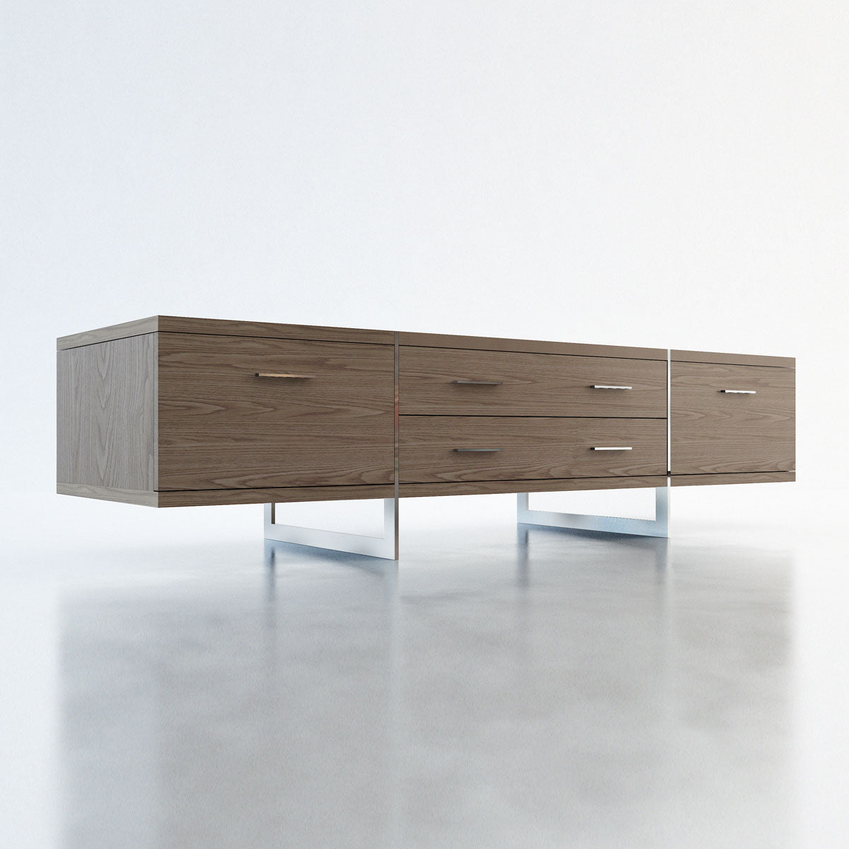 Allen Media Cabinet Walnut