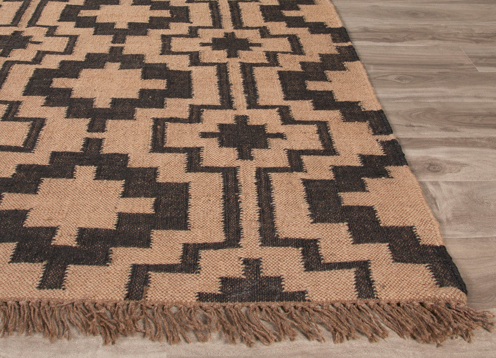Manor Reo Black/Tan Area Rug