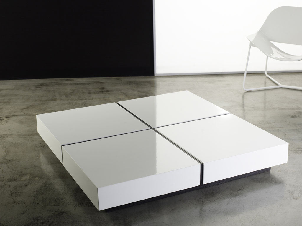 Dean Coffee Table White Lacquer