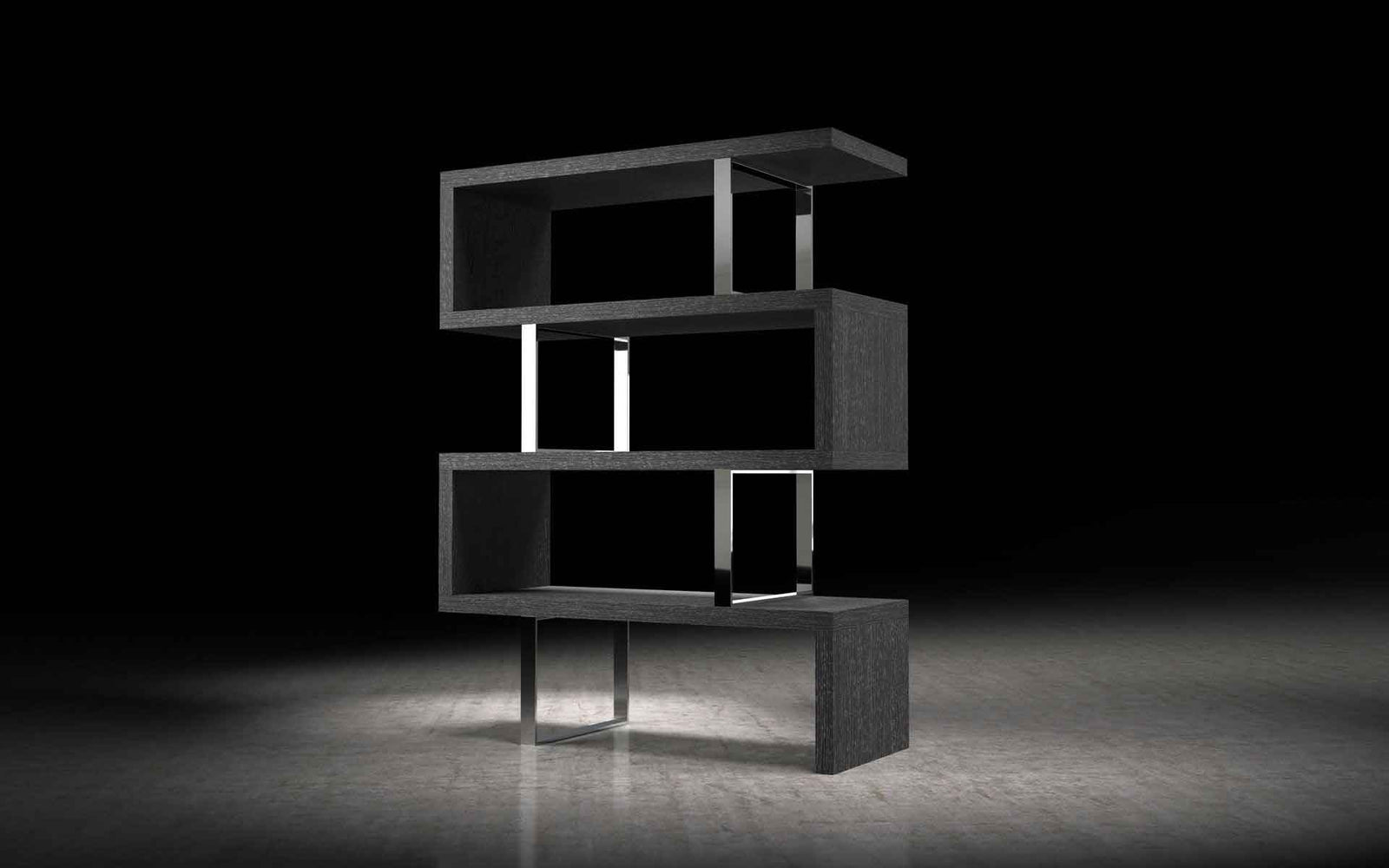 Pearl Bookcase Gray Oak