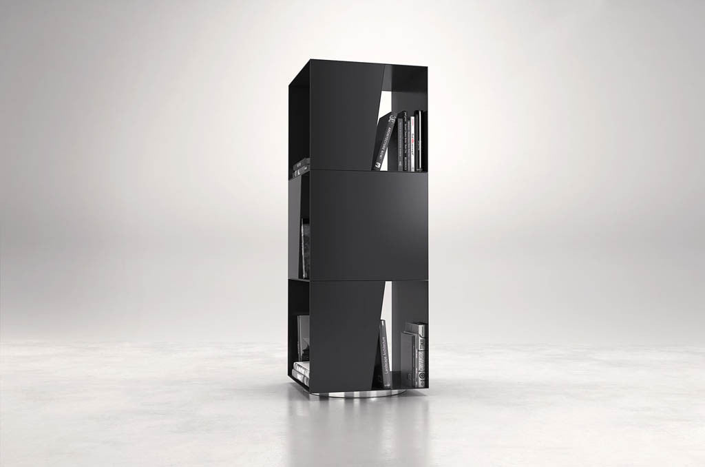 Bond Bookcase Black Powdercoat