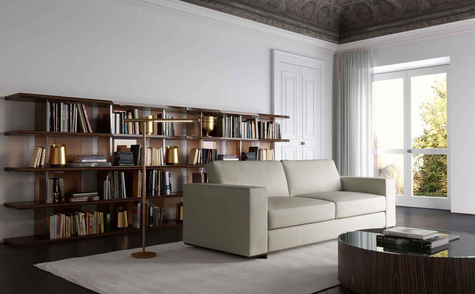 Beekman Bookcase Cathedral Ebony Lacquer