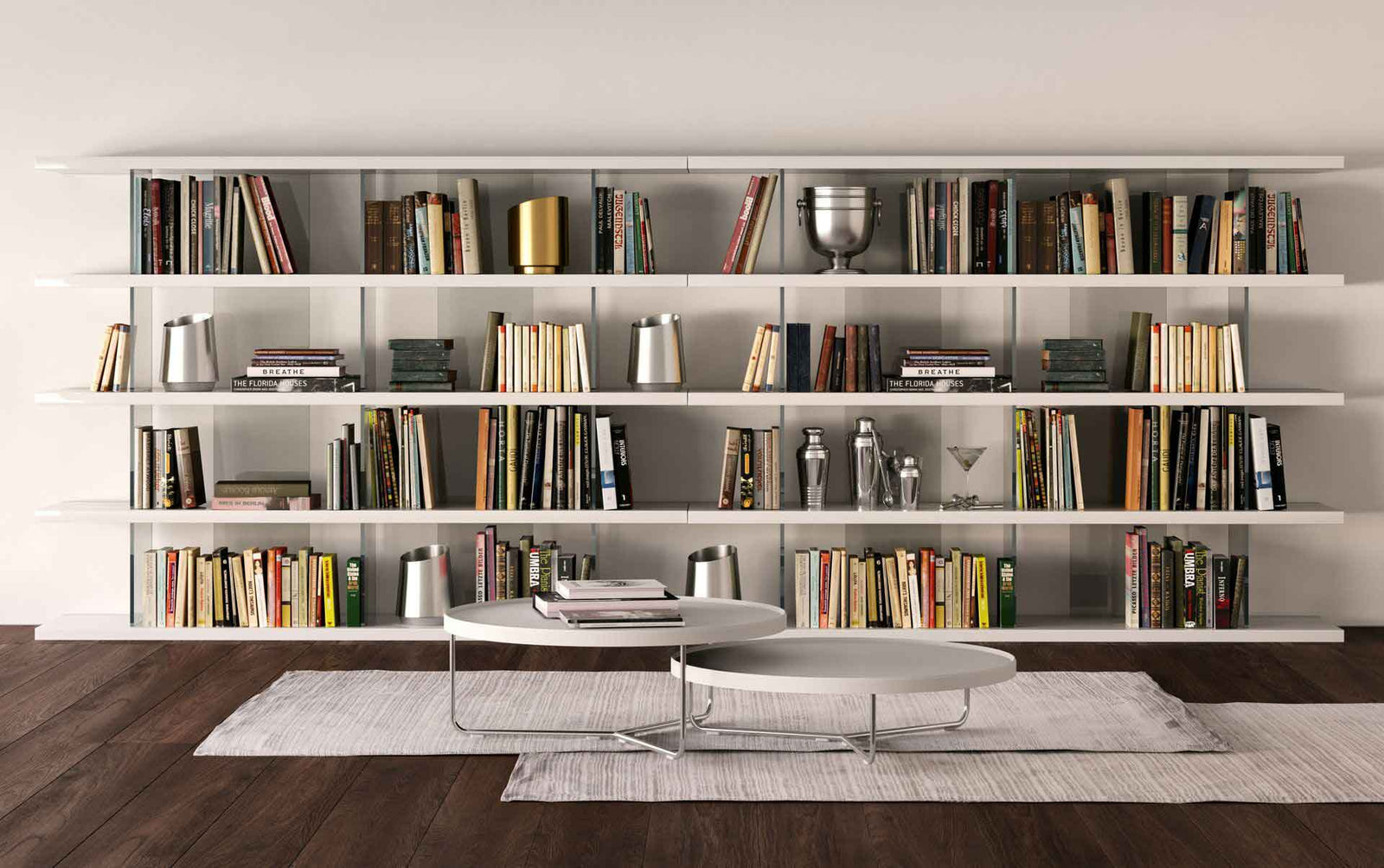 Beekman Bookcase White Lacquer