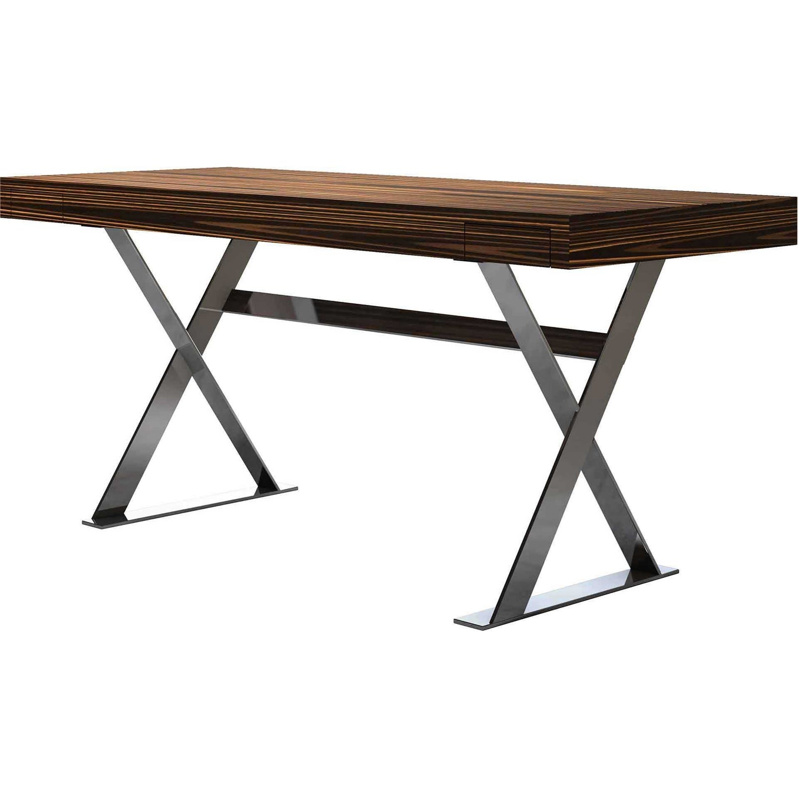 Barrow Desk Cathedral Ebony/Bright Stainless