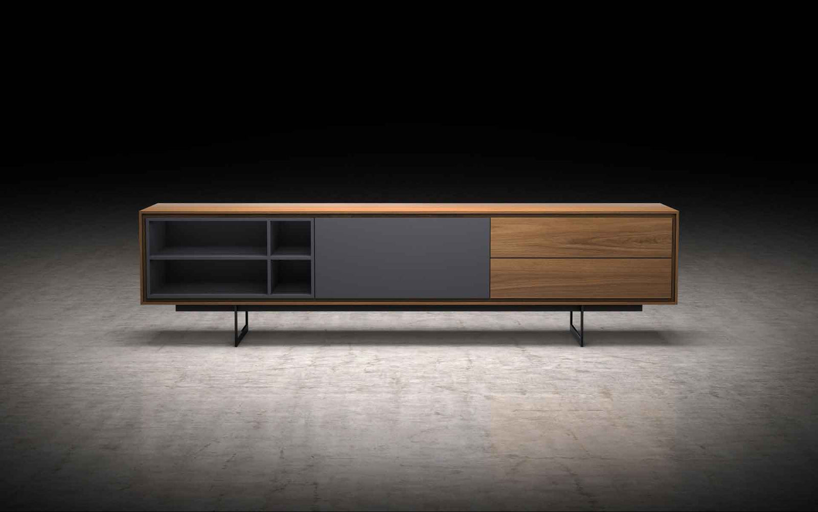 Baxter Media Cabinet Walnut