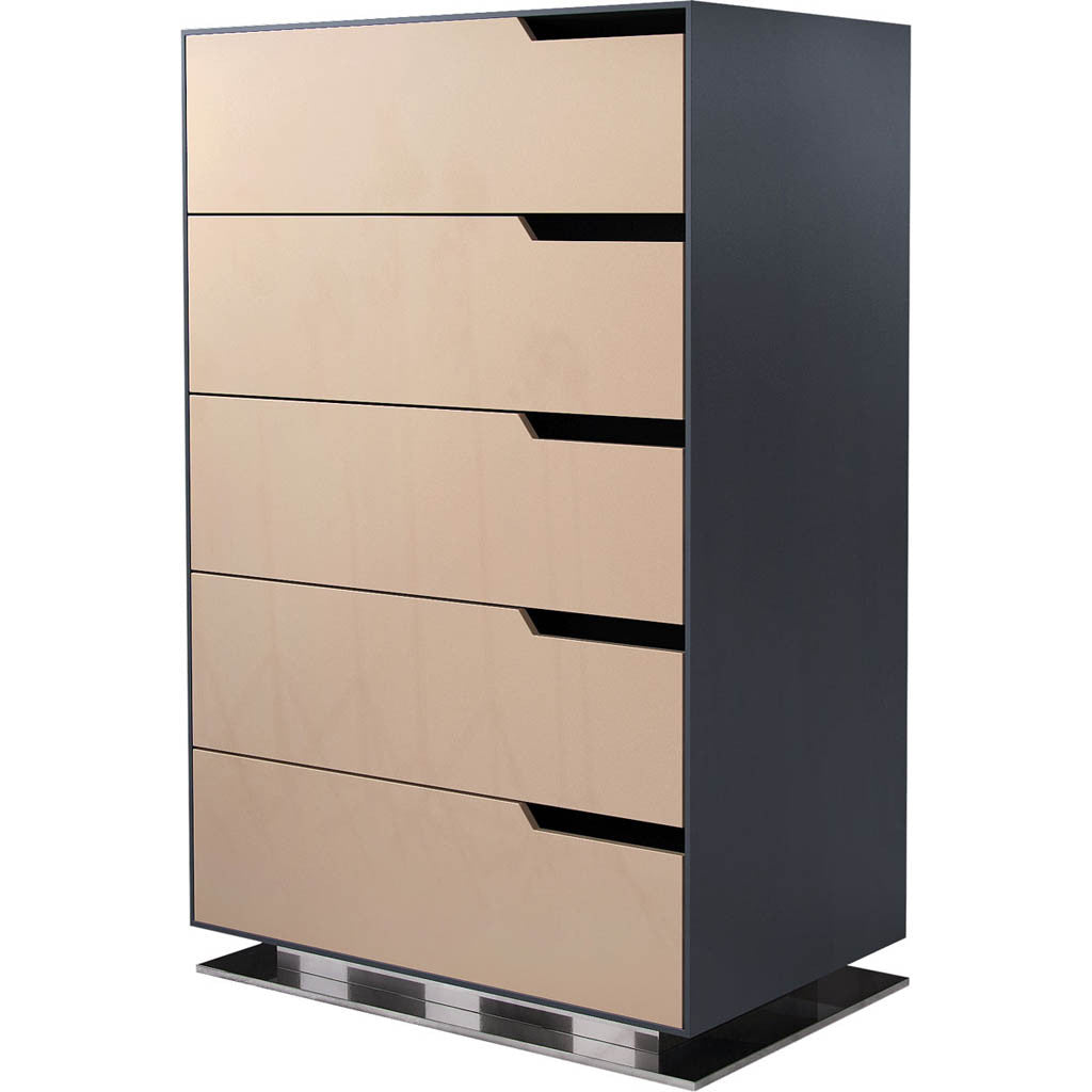 Park Tall Dresser Asphalt/Frappe Matte