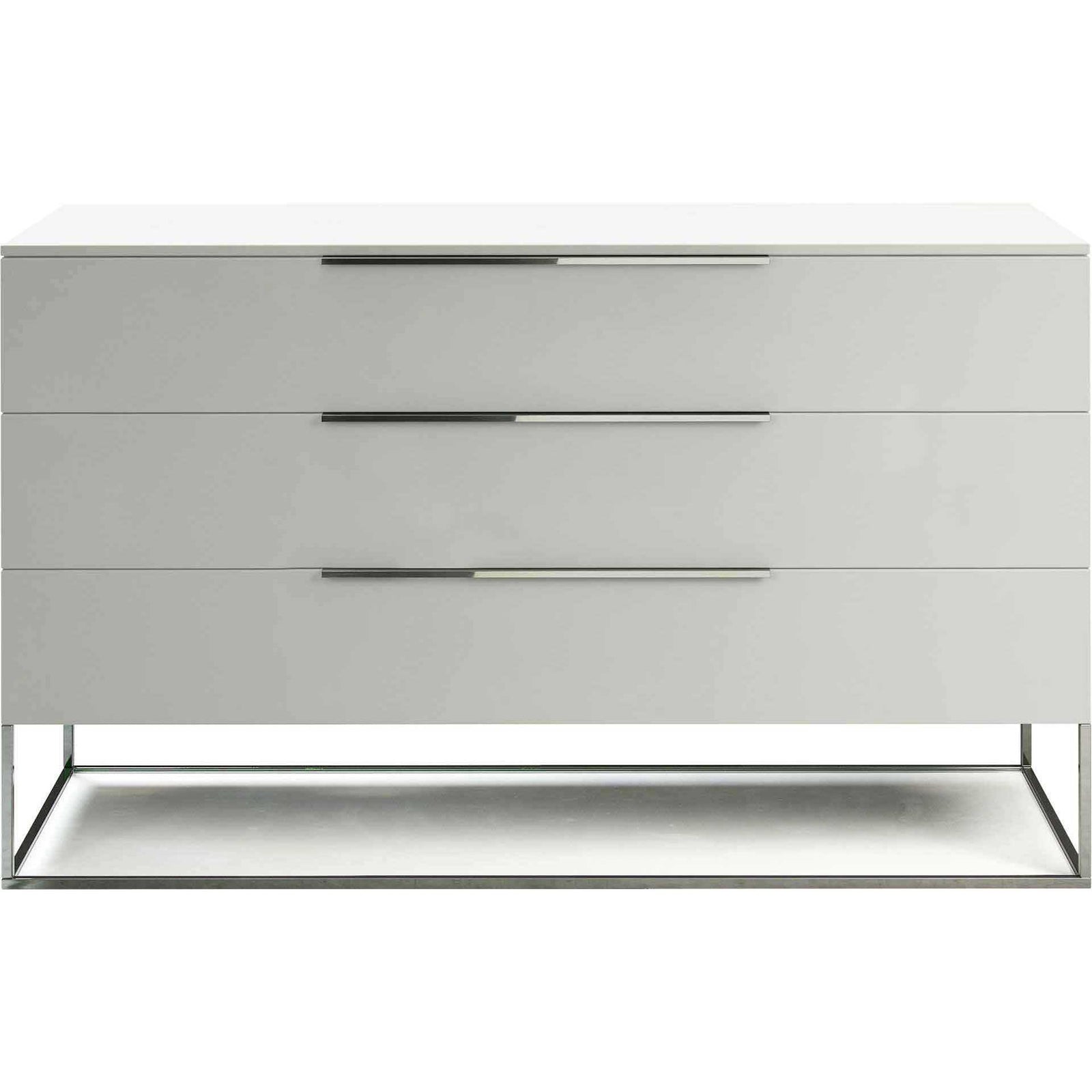 Bowery Dresser White Matte/White Glass