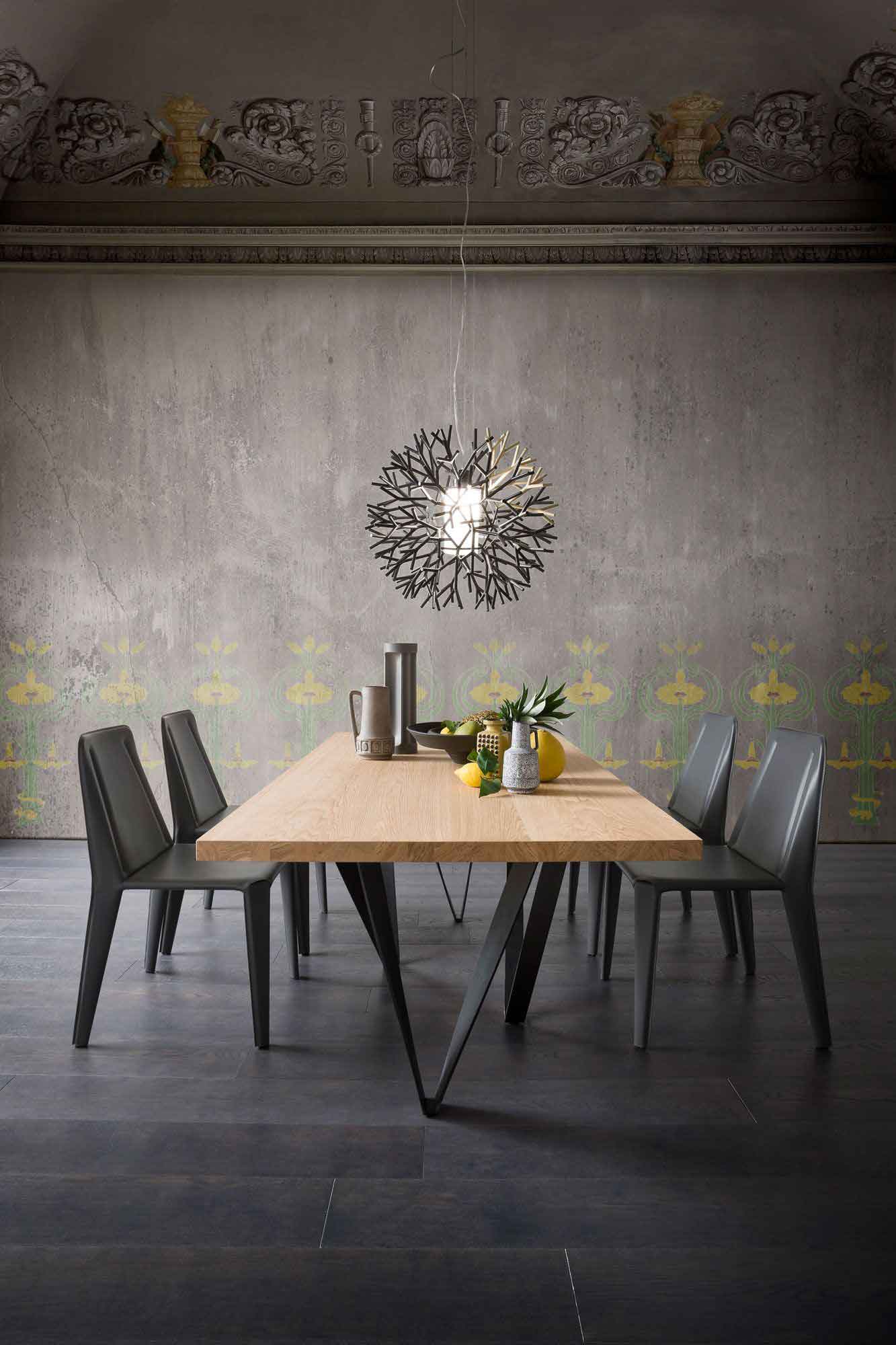 Genoa Dining Table Natural Oak/Anthracite