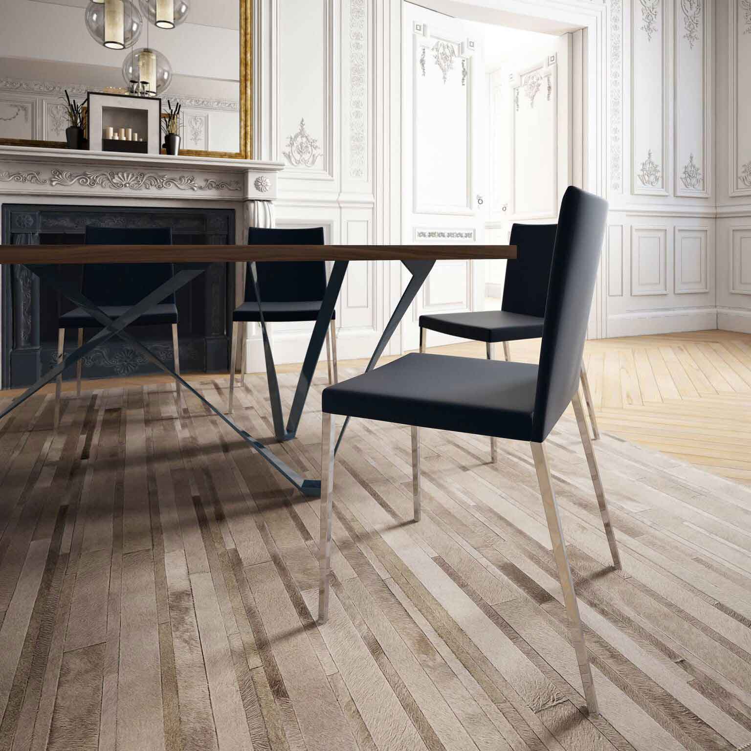 Genoa Dining Table Canaletto Walnut/Deep Ocean