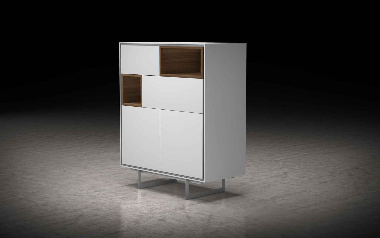 Baxter Highboard White Matte