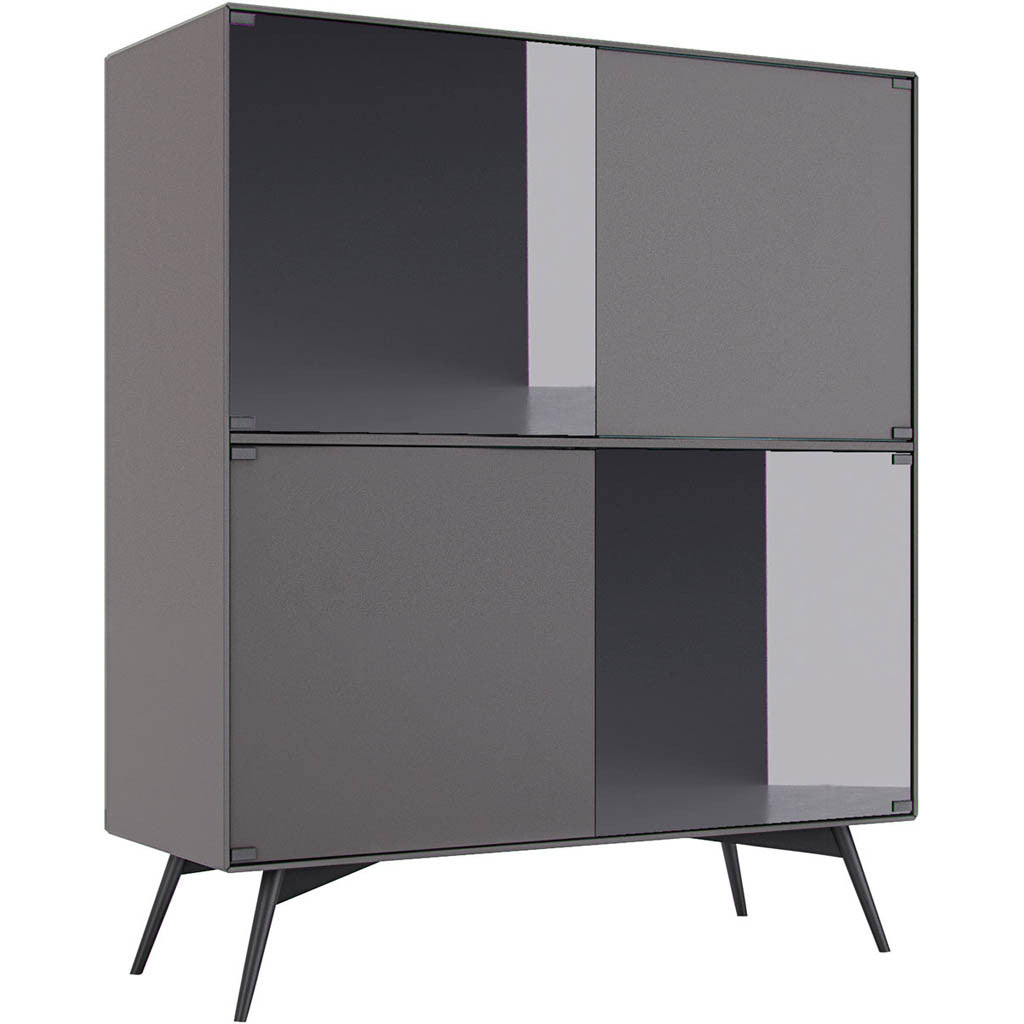 Christopher Highboard Asphalt Matte