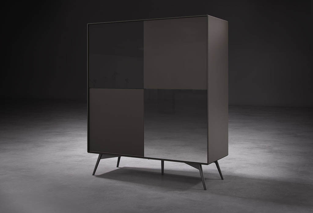 Christopher Highboard Asphalt Matte