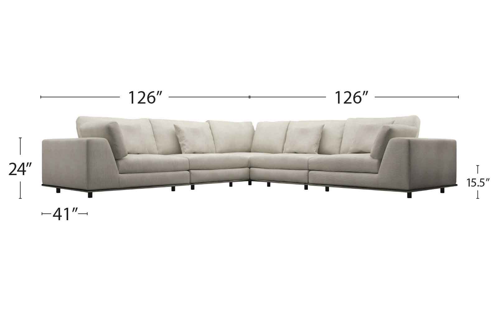 Perry Corner Sofa Moonbeam