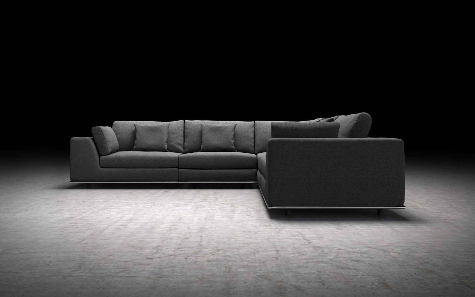 Perry Corner Sofa Shadow Gray