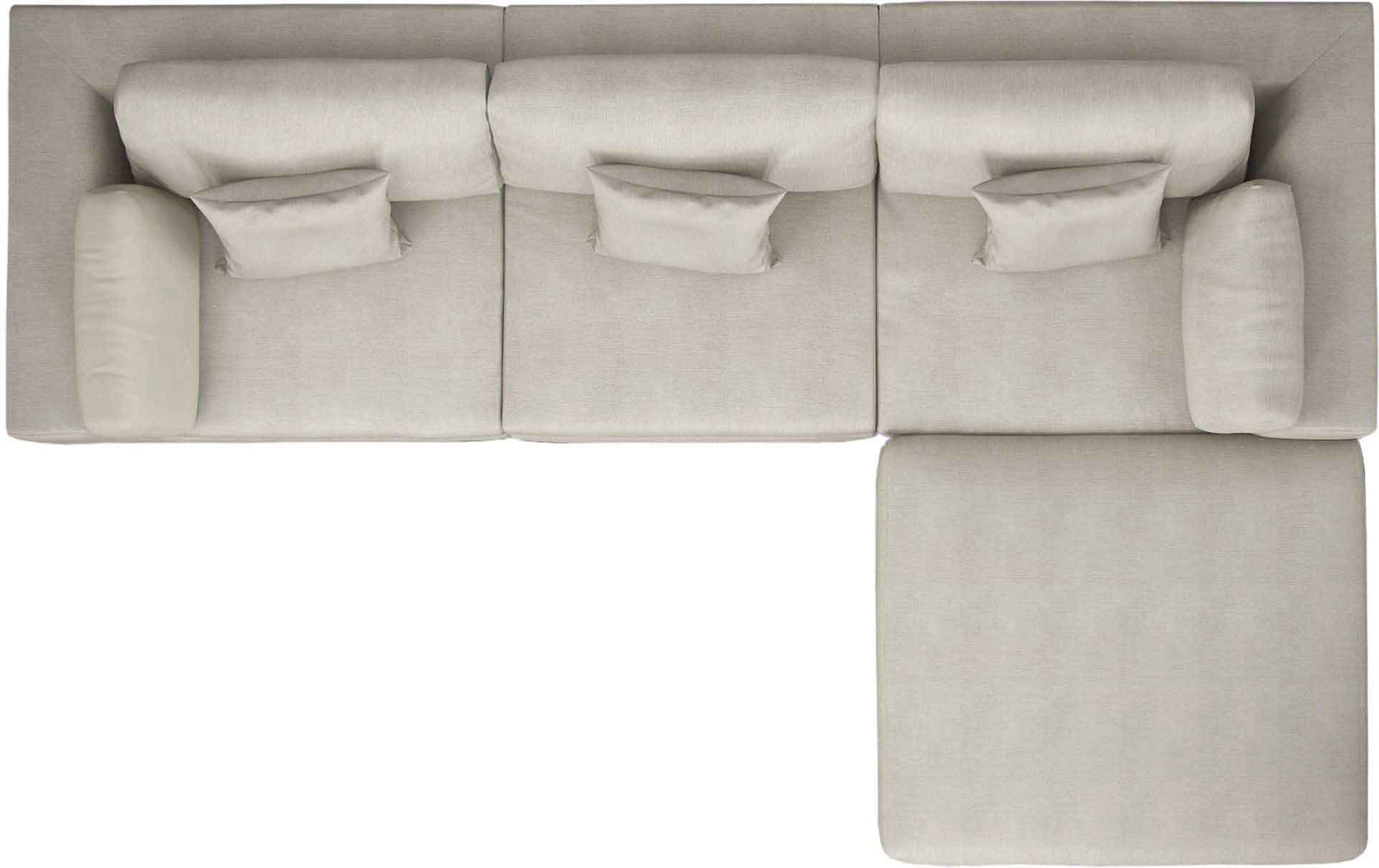 Perry Sectional Sofa Moonbeam