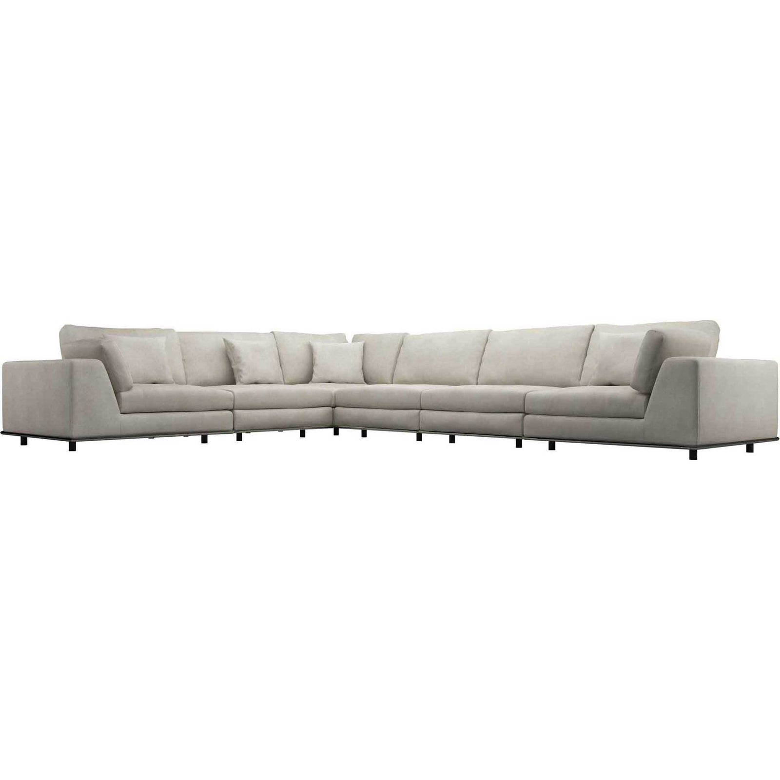 Perry Extended L-Corner Sofa Moonbeam