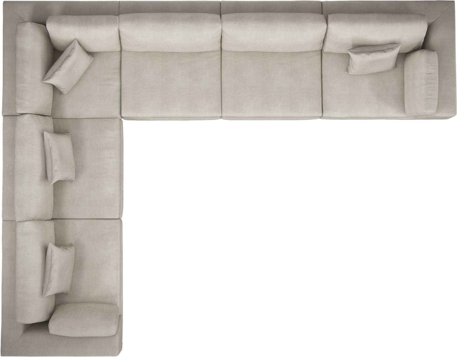 Perry Extended L-Corner Sofa Moonbeam