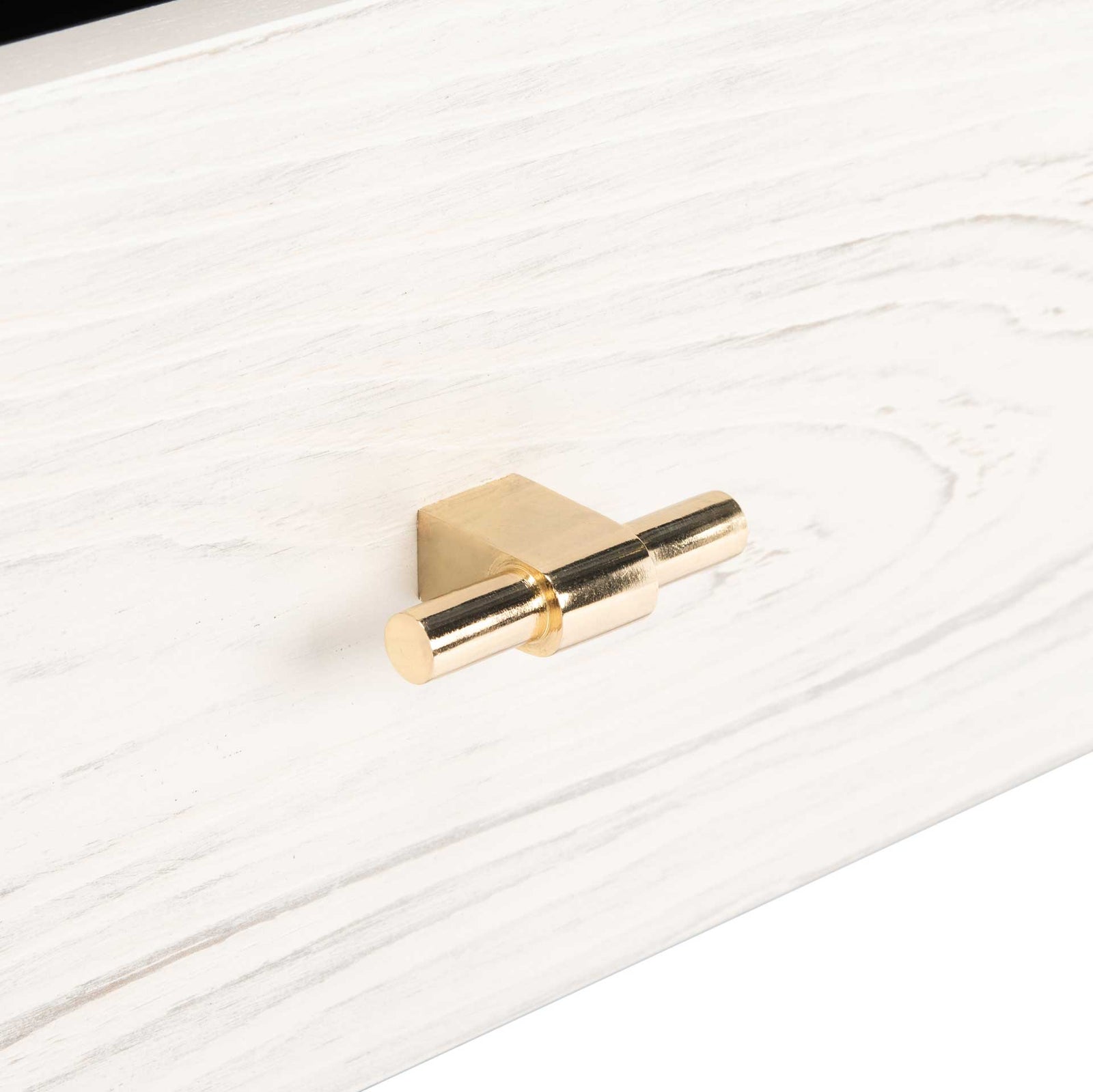 Gemma TV Stand Black/White Washed