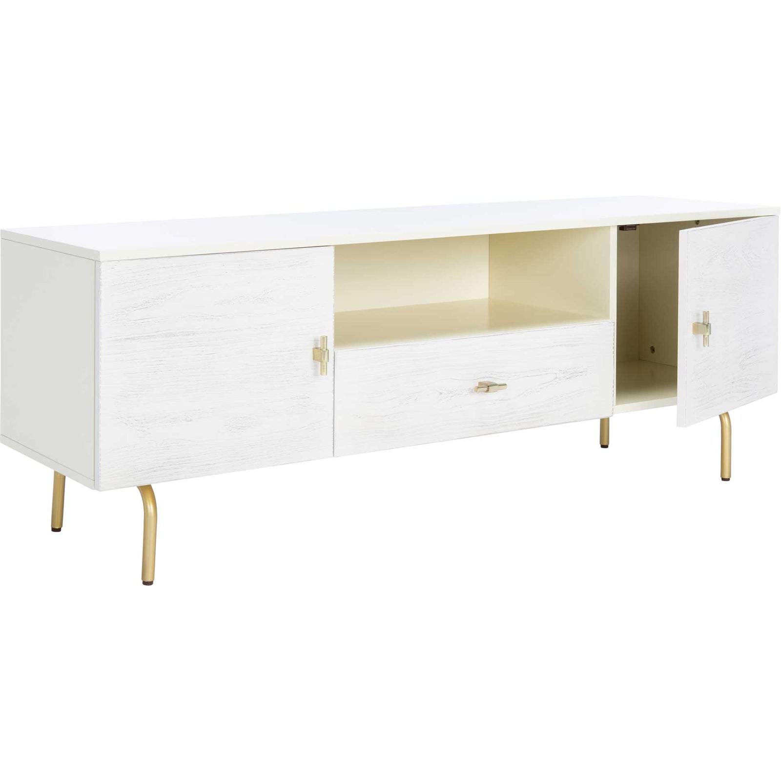 Gemma TV Stand Cream/White Washed