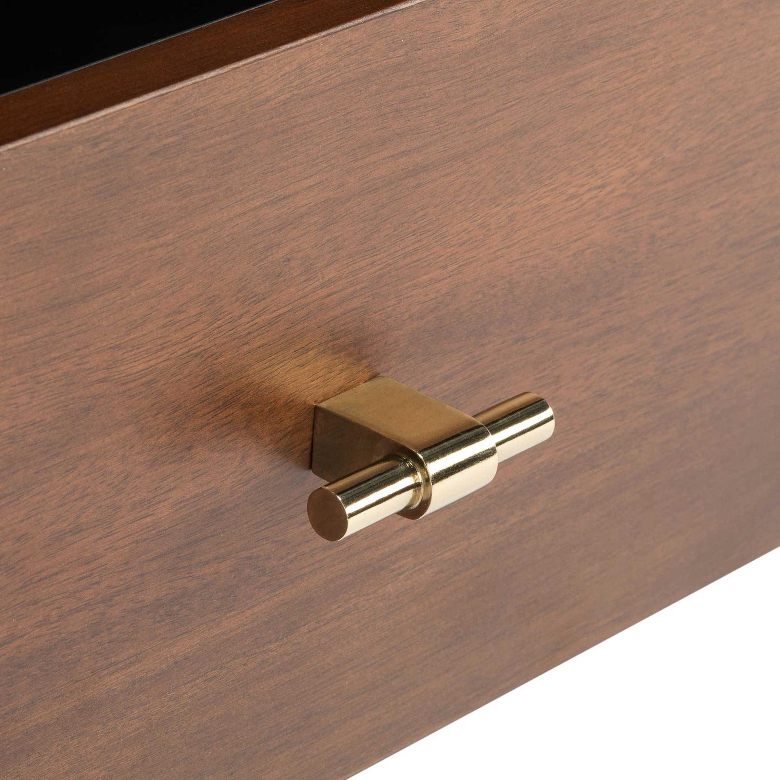 Gemma TV Stand Black/Walnut