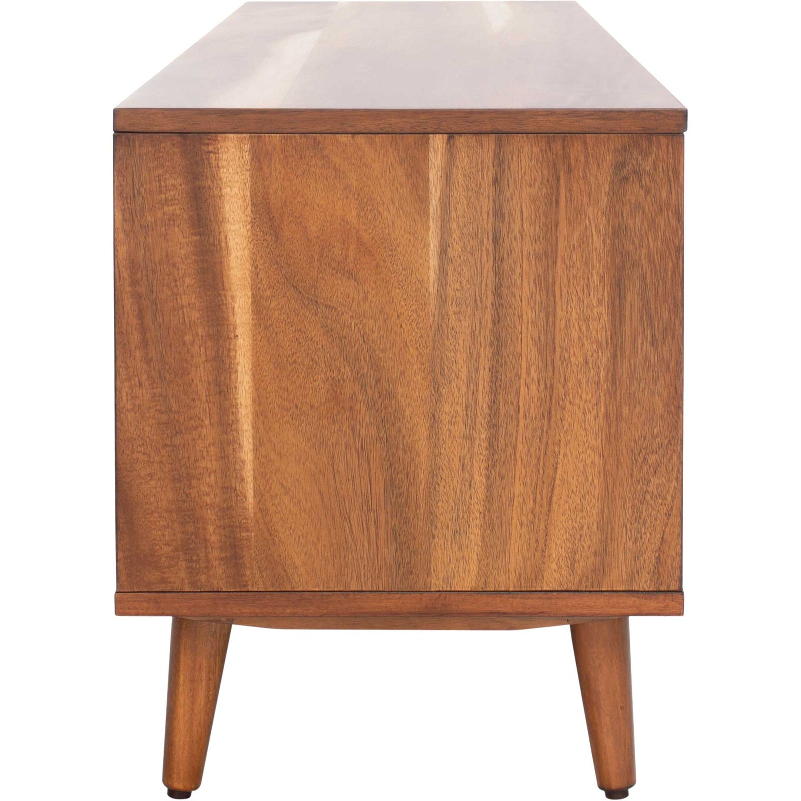 Crane Open Shelf Media Stand Natural Acacia