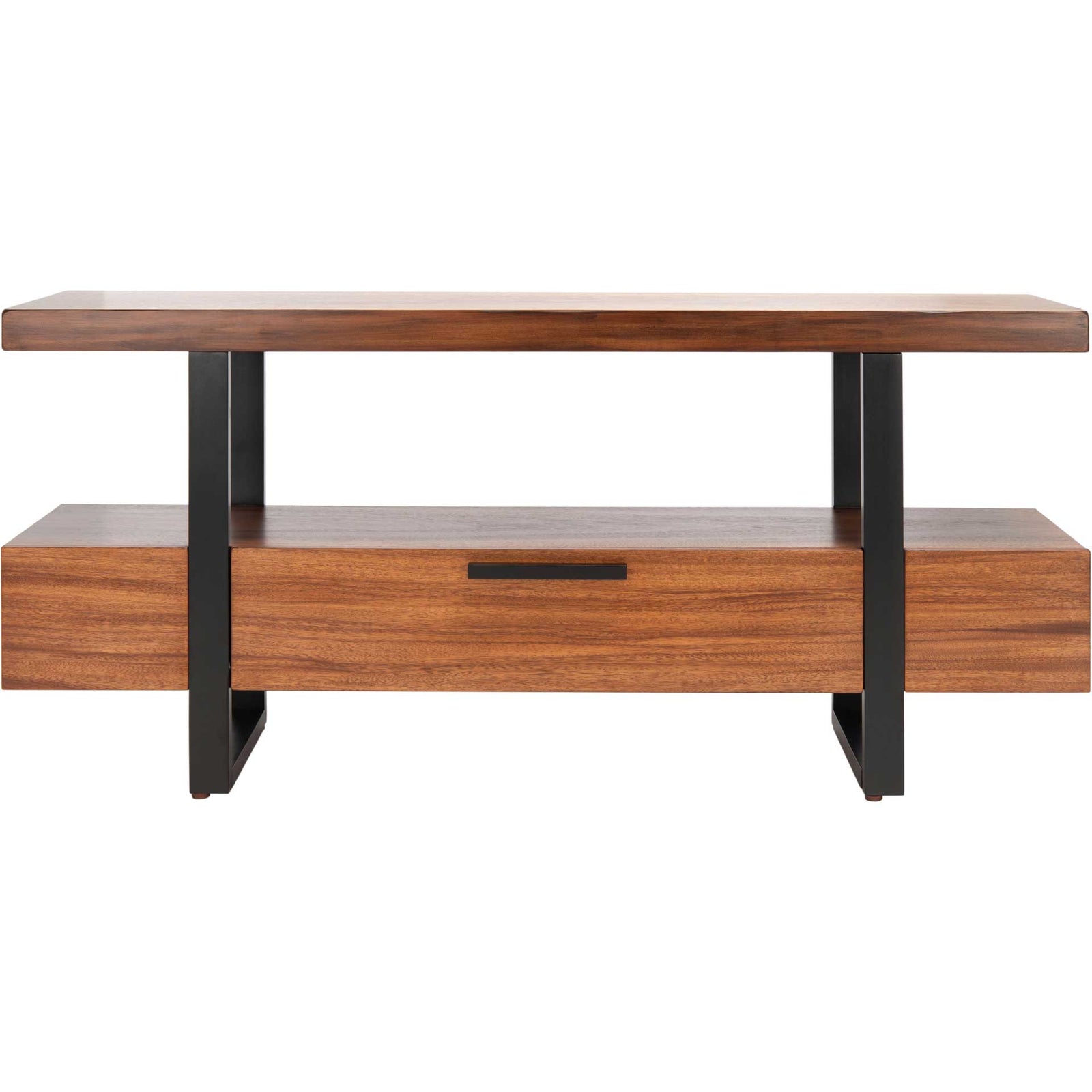 Brayson 1 Drawer Media Stand Brown/Black