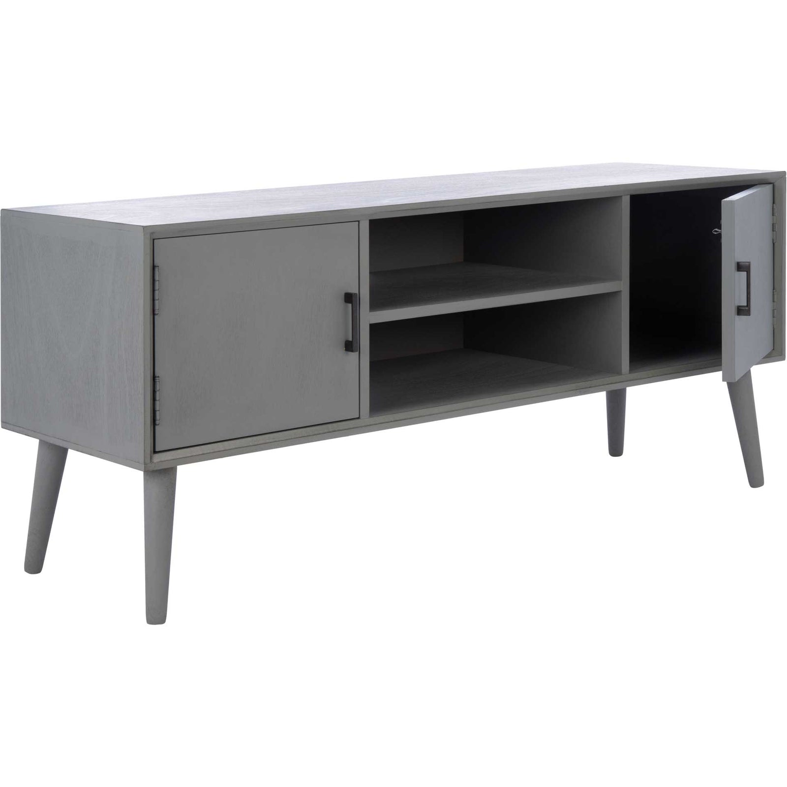Sorrento 2 Door 1 Shelf Media Stand Distressed Gray