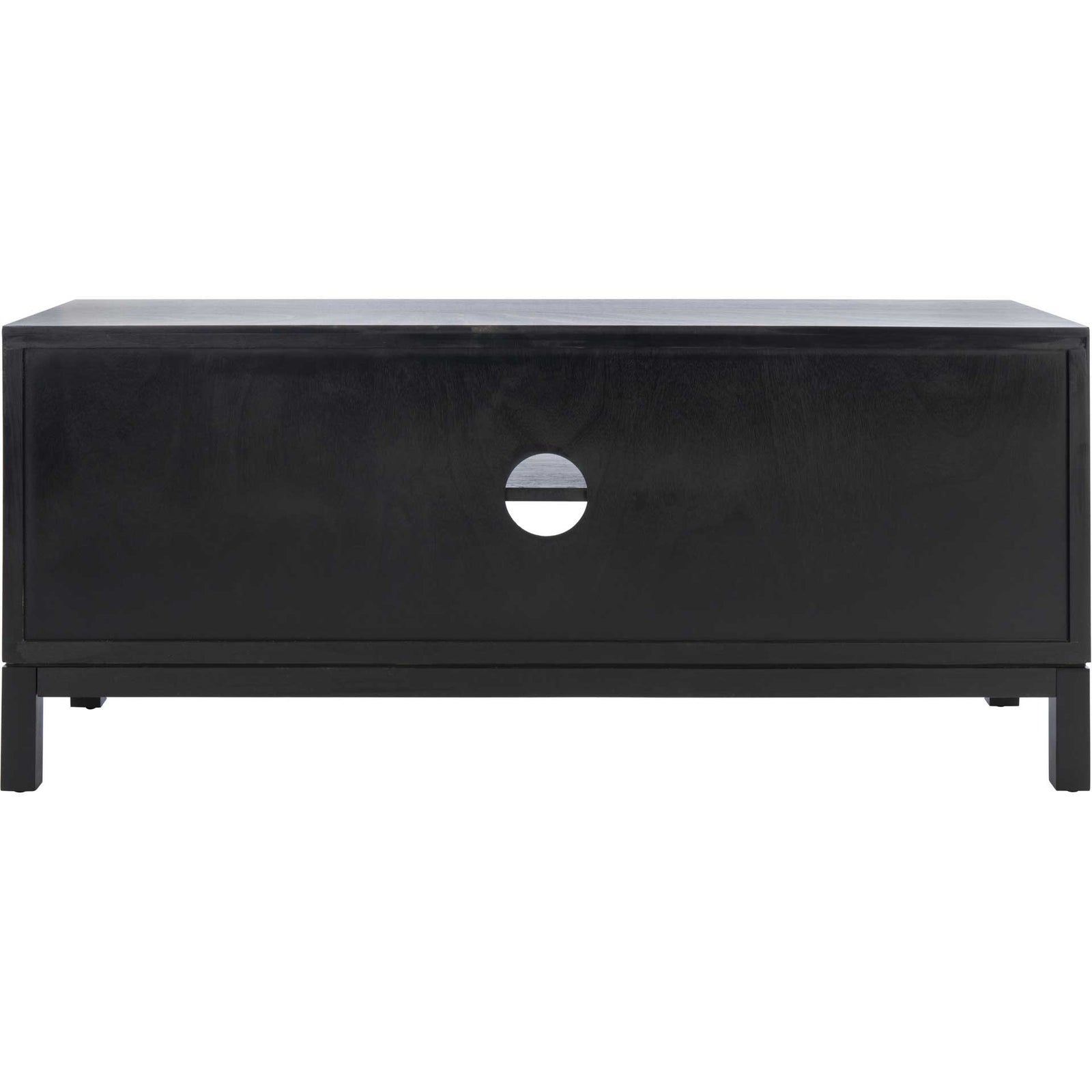 Ajani 2 Door 1 Shelf Media Stand Black/Greige