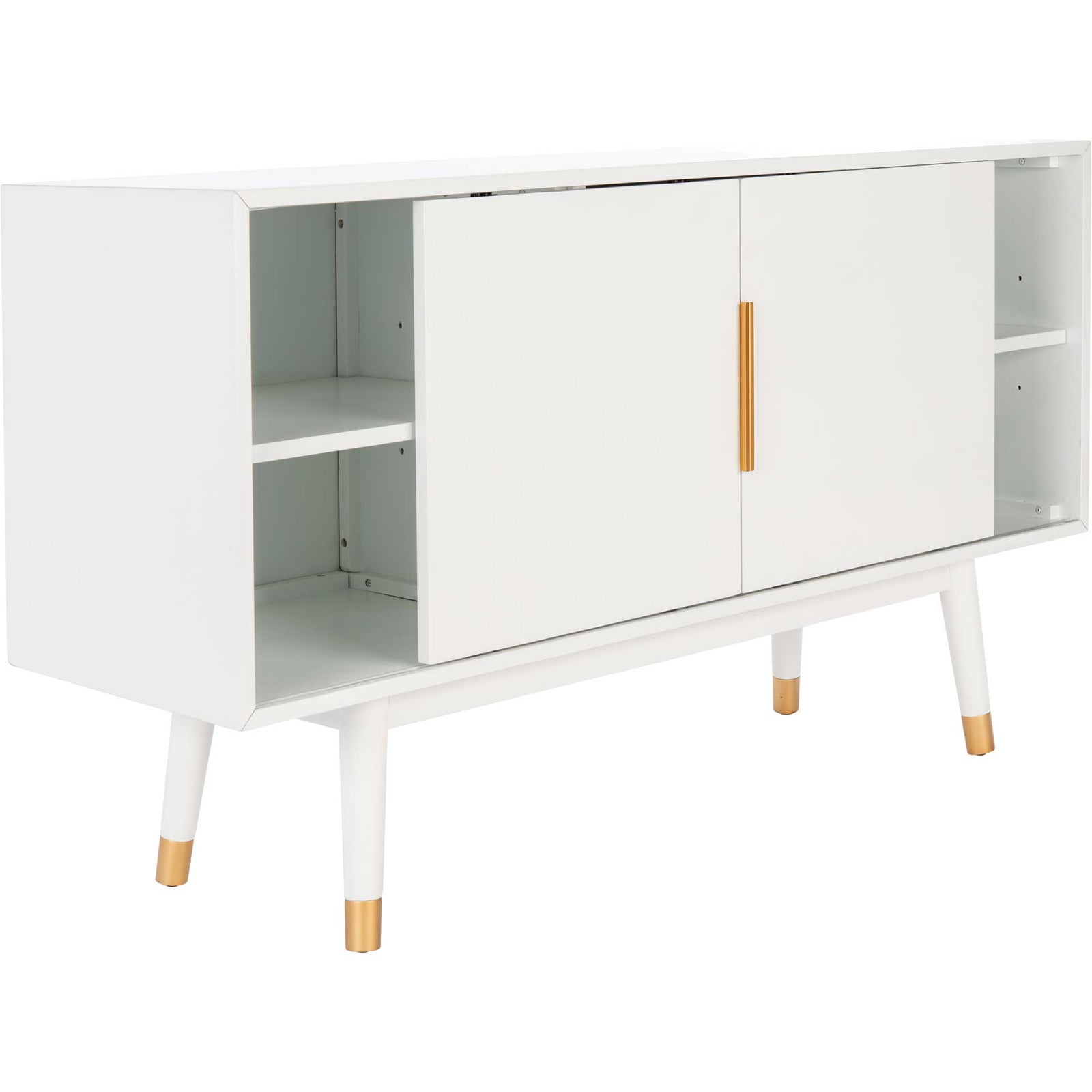 Liam 2 Door Media Stand White