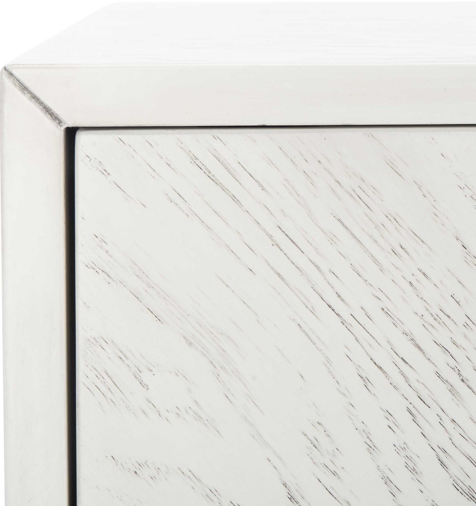 Liam 2 Door Media Stand White Washed