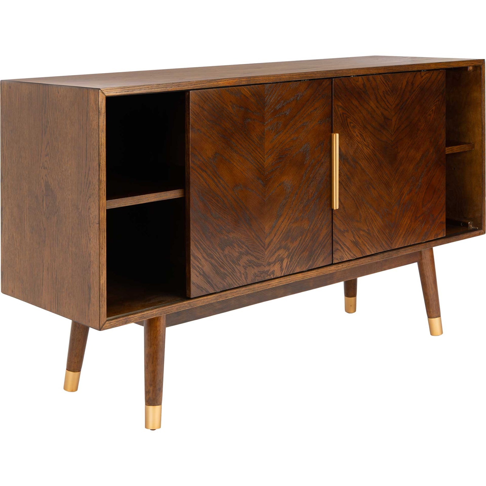 Liam 2 Door Media Stand Walnut