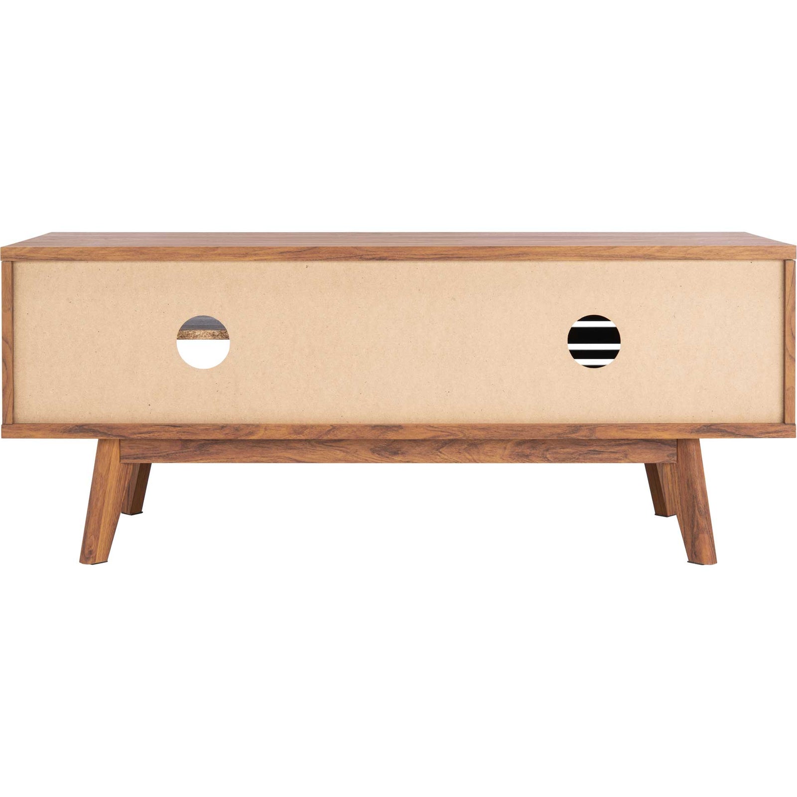 Audra 2 Shelf Media Stand Walnut