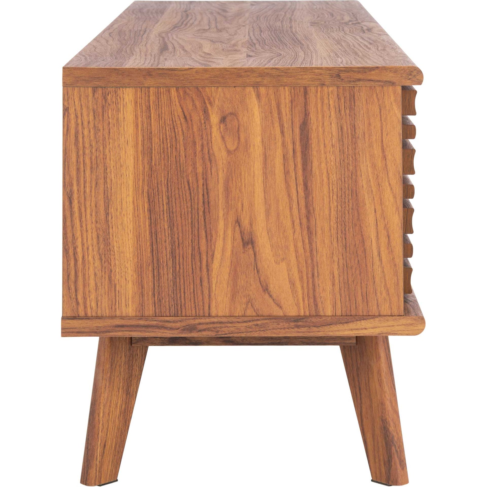 Audra 2 Shelf Media Stand Walnut