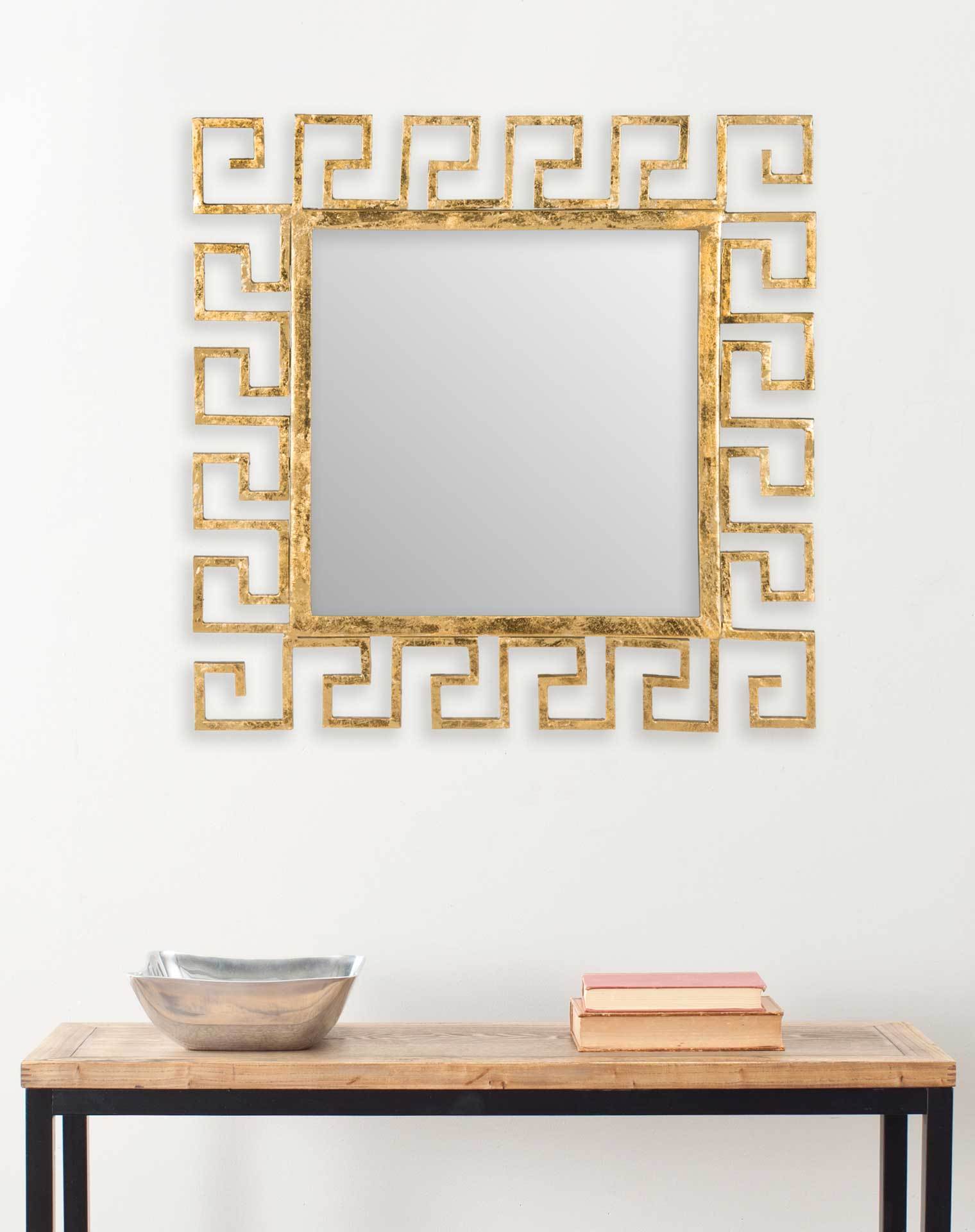 Calvin Greek Key Mirror
