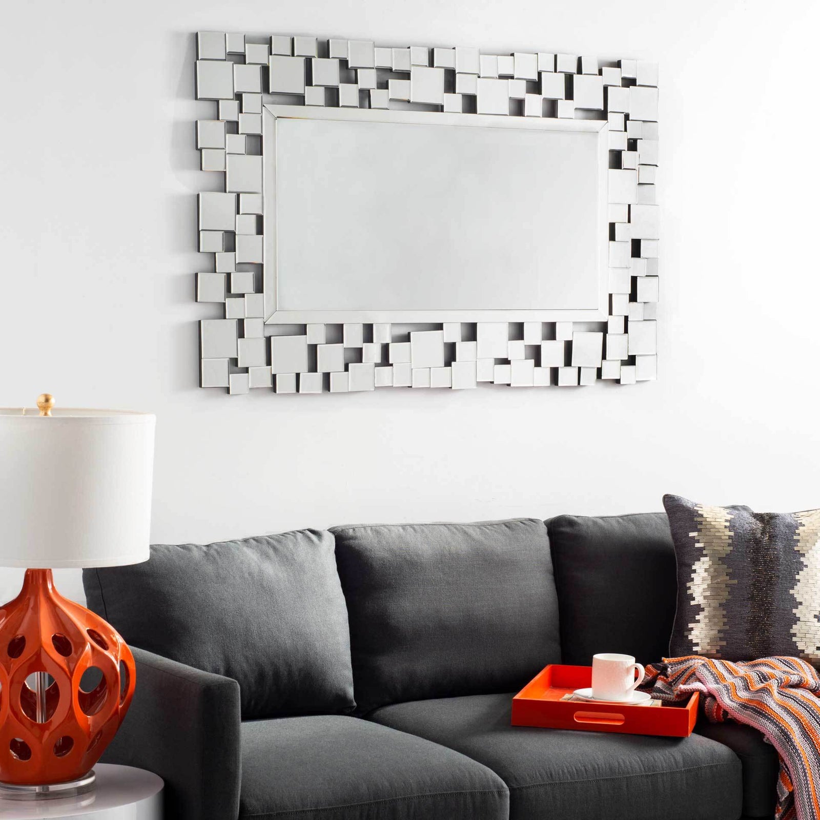 Caitlyn Geometric Squares Mirro