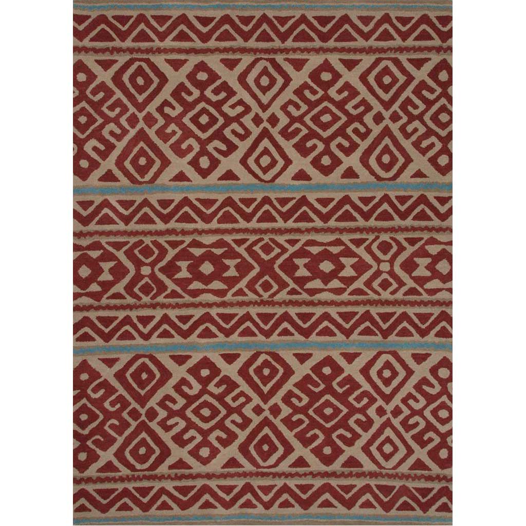 Traditions Nora Rosewood/Cement Area Rug