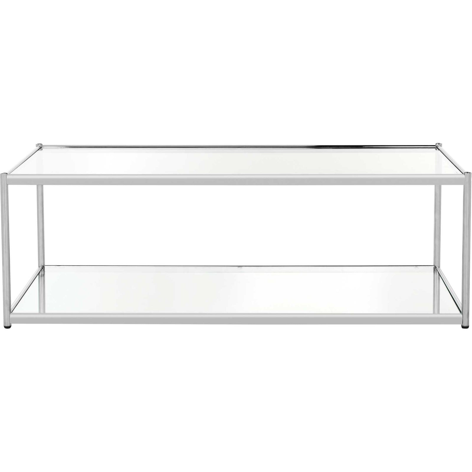 Zorn Glass Coffee Table Chrome