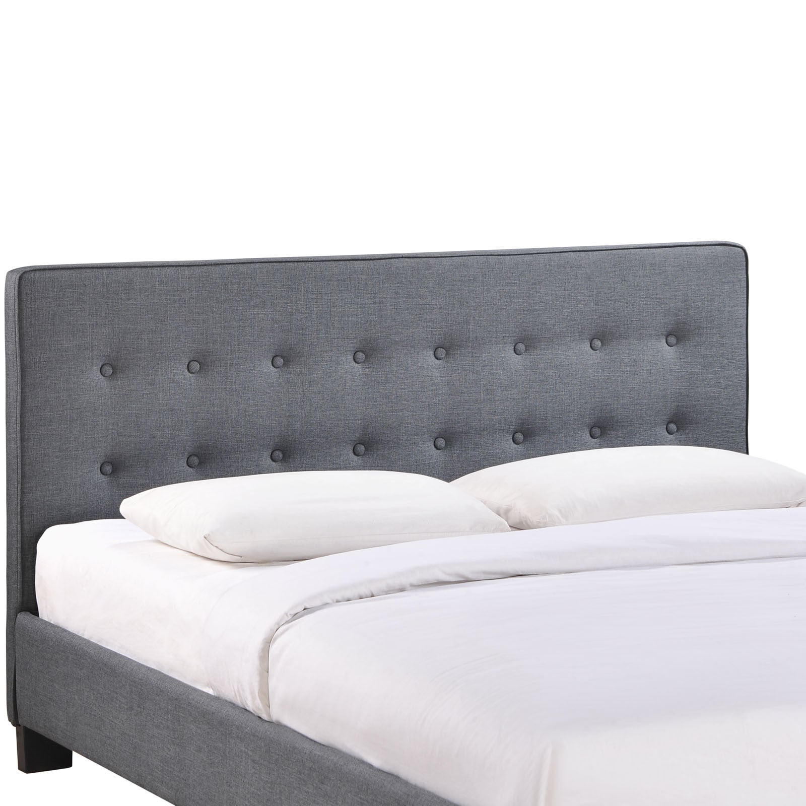 Calera Queen Fabric Bed Gray