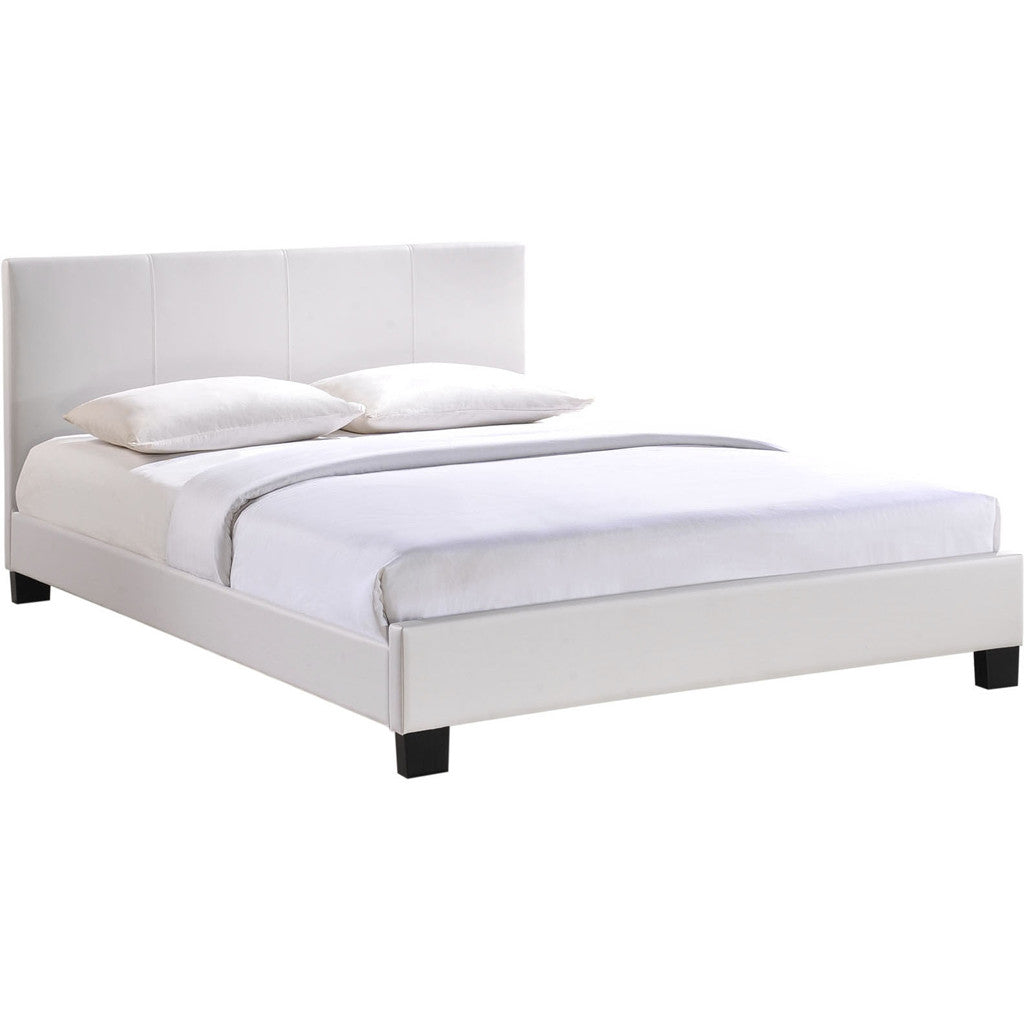 Austin Queen Vinyl Bed White