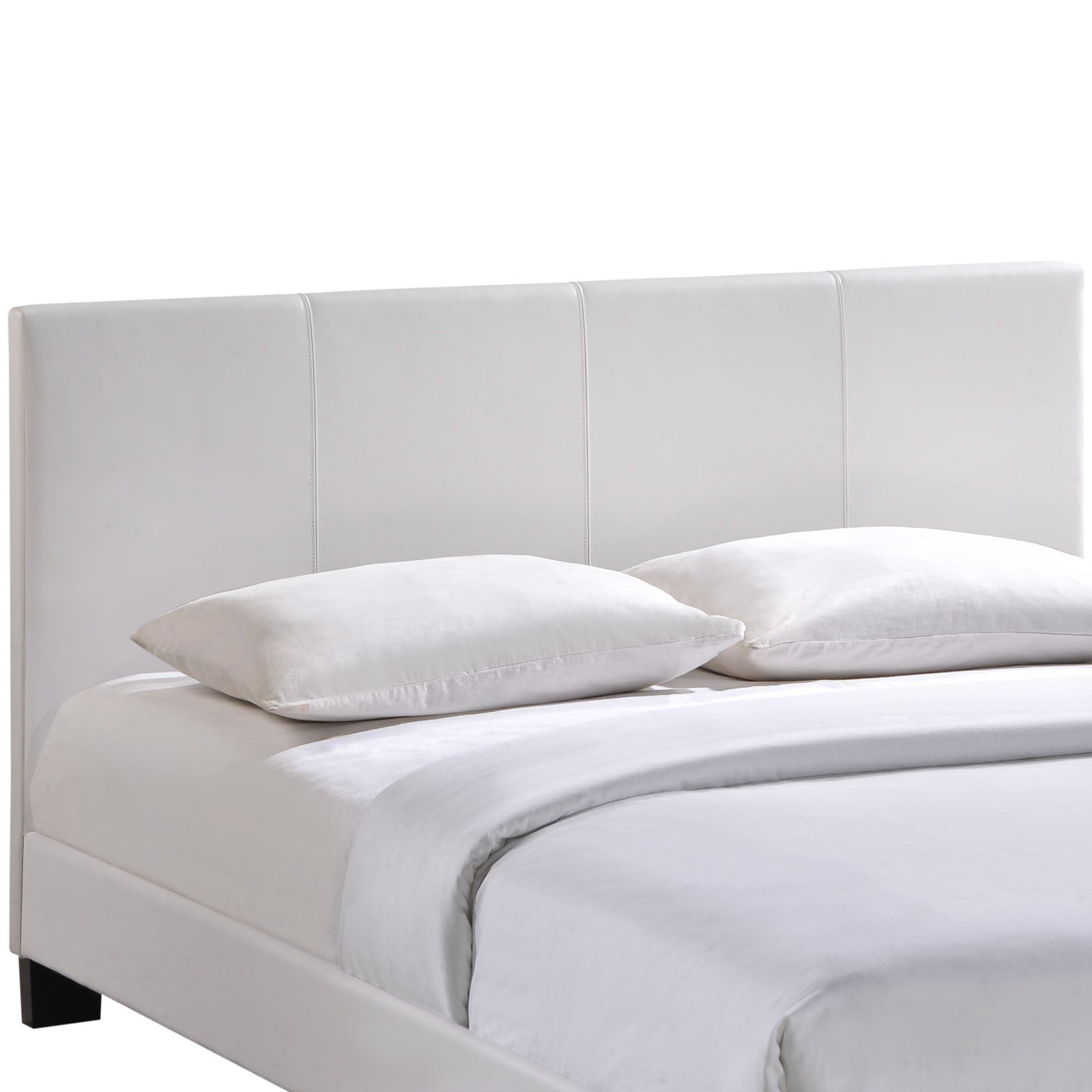 Austin Queen Vinyl Bed White