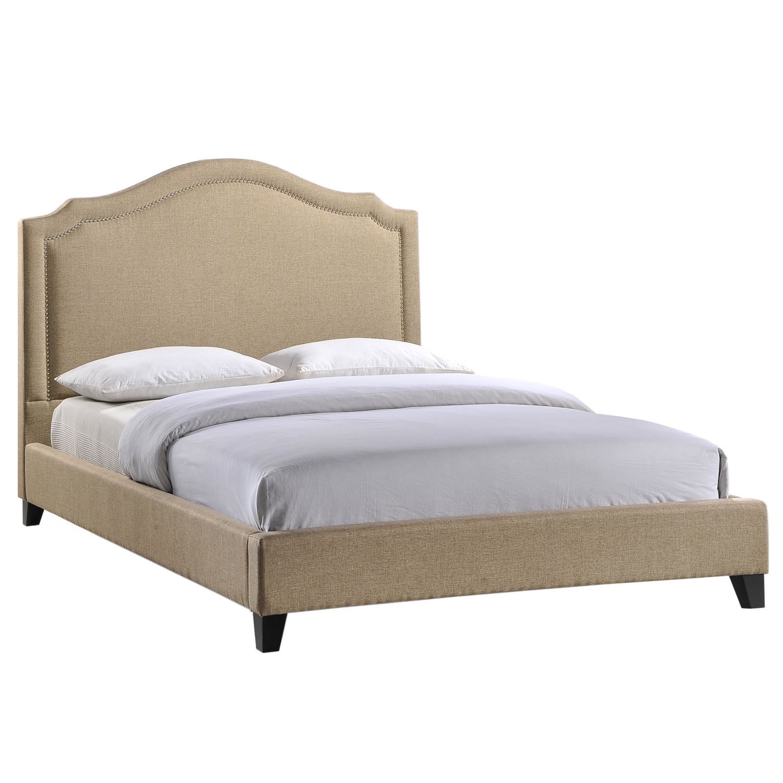 Clive Queen Bed Beige