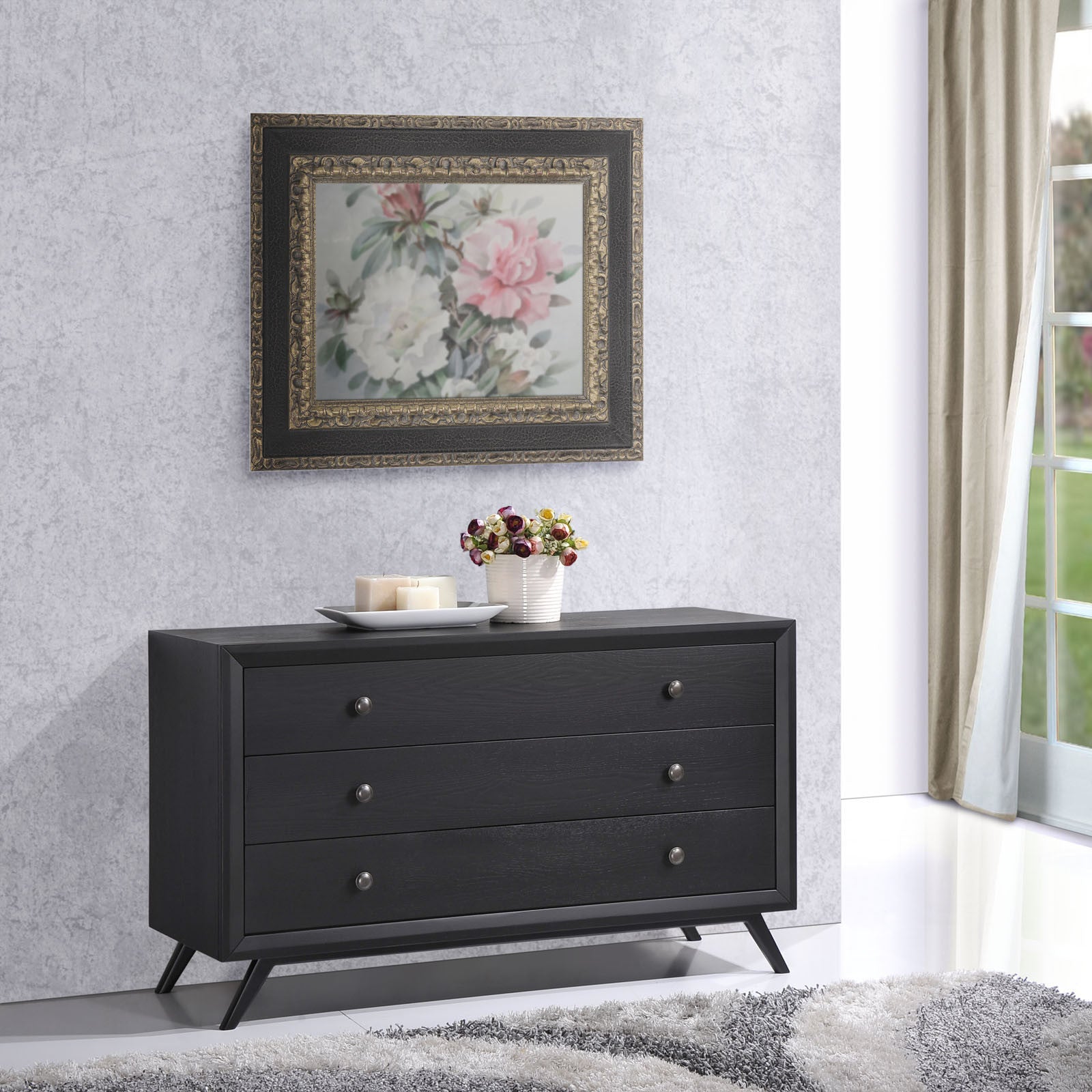 Thames Wood Dresser Black