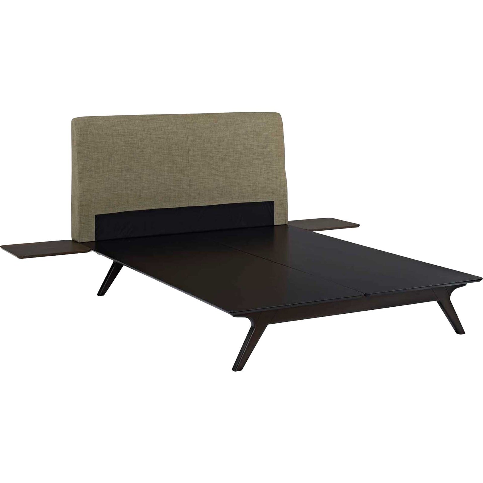 Thames Bed Cappuccino/Latte With Side Tables