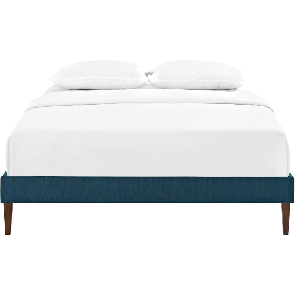 Soren Fabric Bed Azure