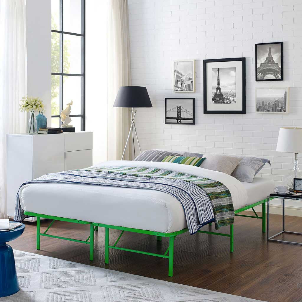 Henry Stainless Steel Bed Green