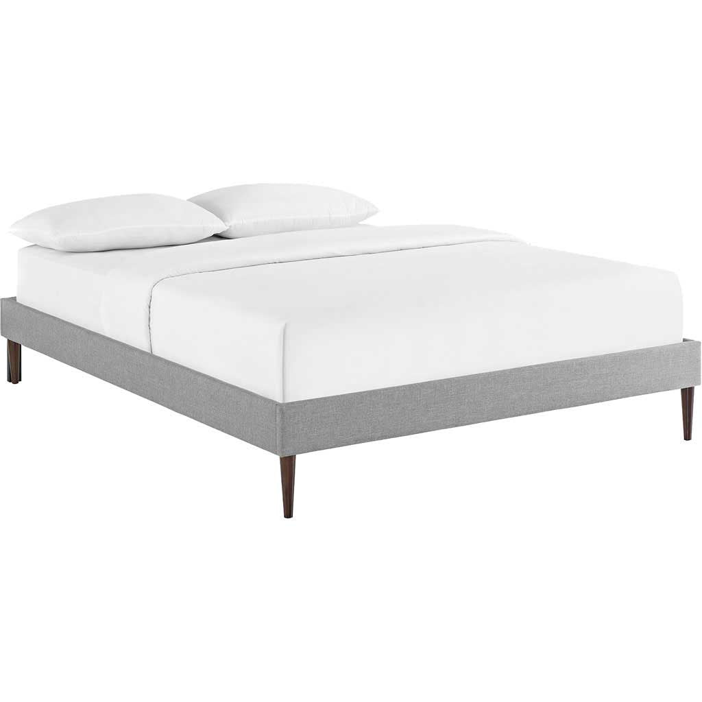 Shelton Fabric Bed Light Gray