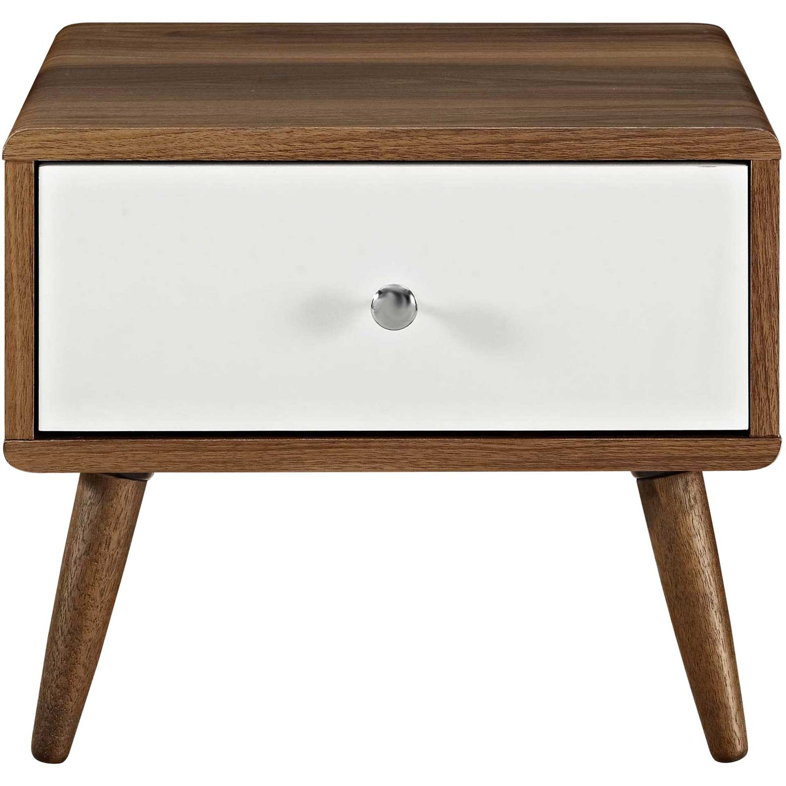 Transit Nightstand Walnut/White