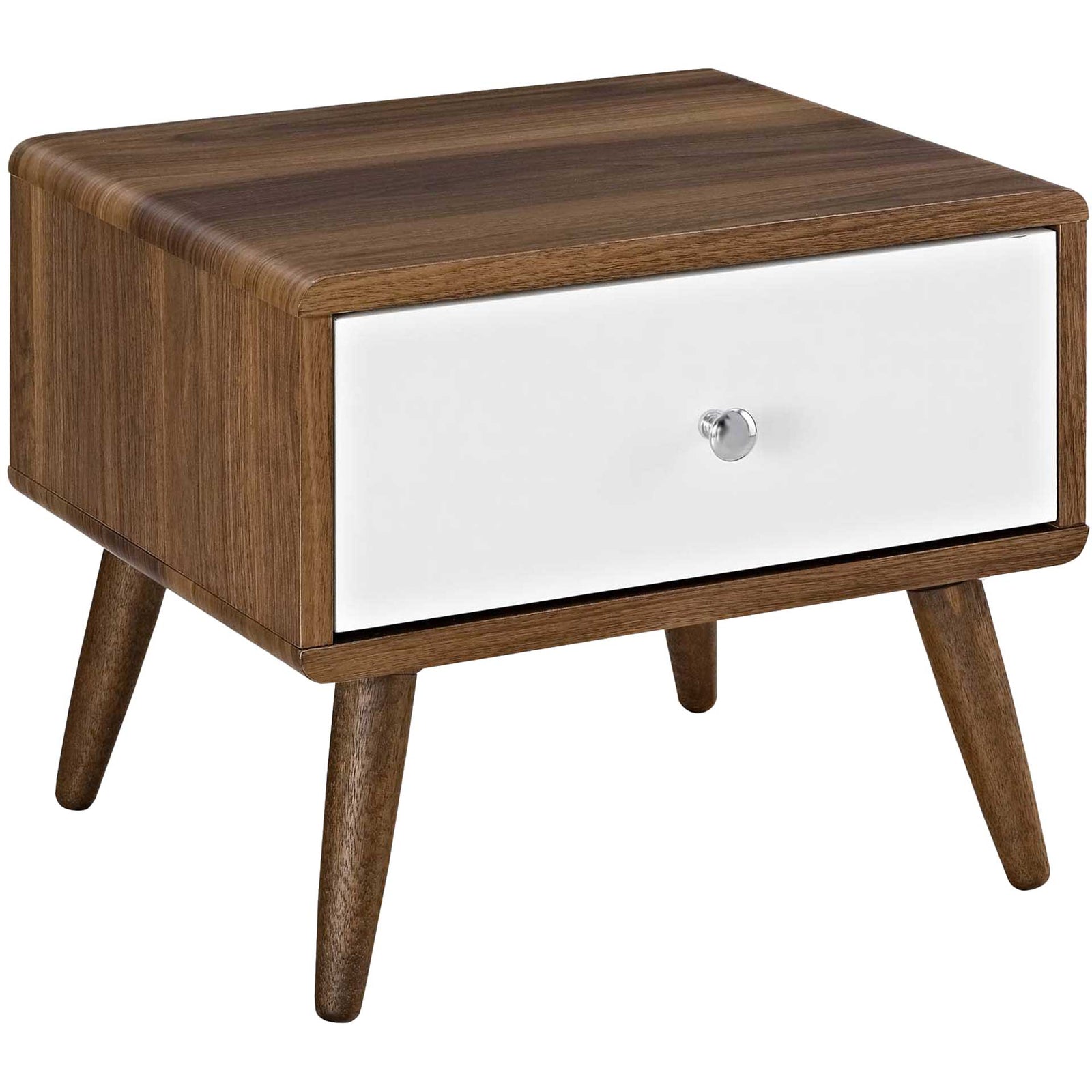 Transit Nightstand Walnut/White